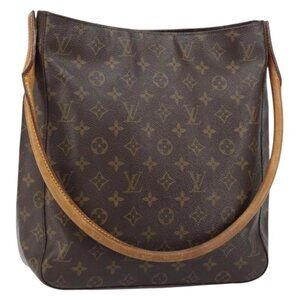 LOUIS VUITTON Monogram Looping GM Shoulder Bag M51145 LV Auth BA8898